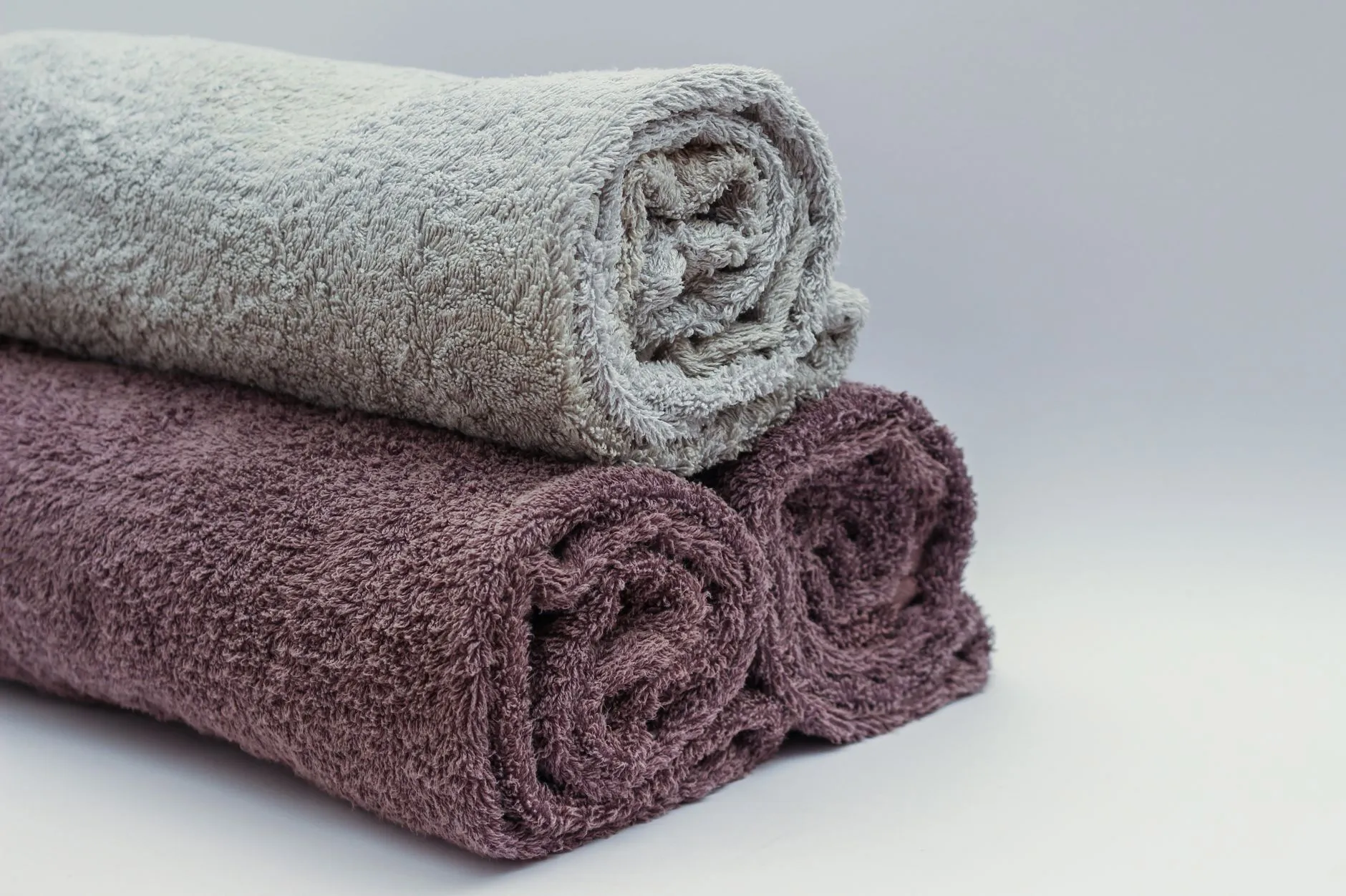 pile de serviettes de bain