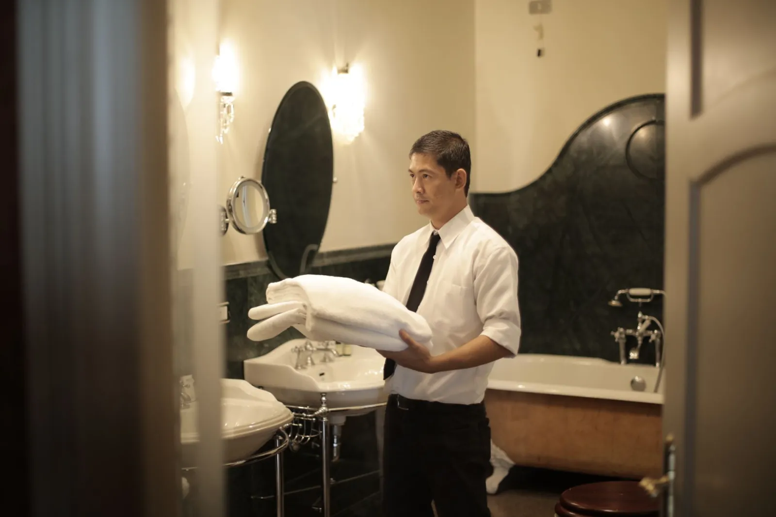 serviettes d'invités pour salle de bain