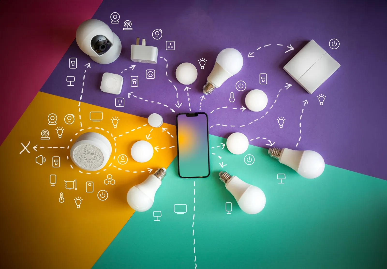 application d'ampoule connectée