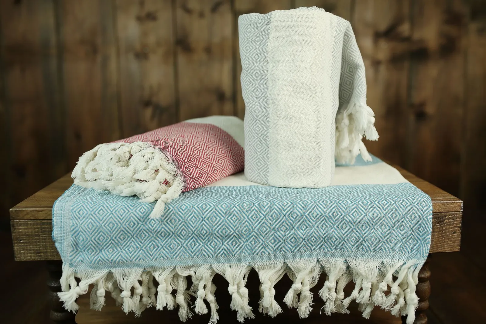 Serviettes brodées