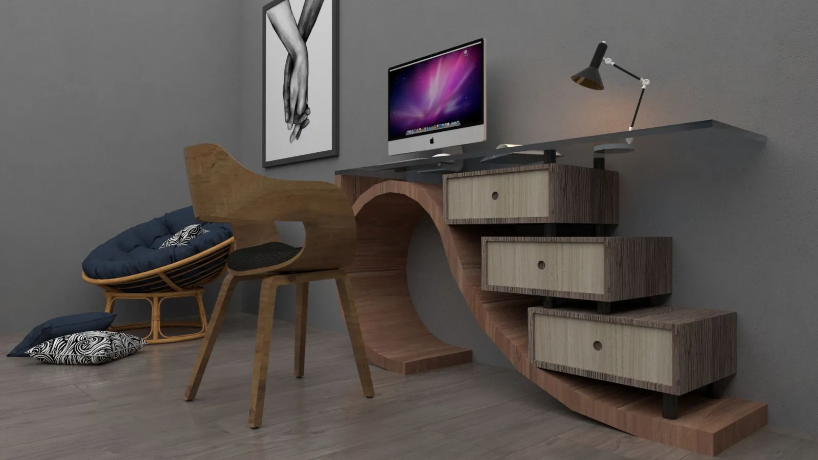 bureau de travail moderne
