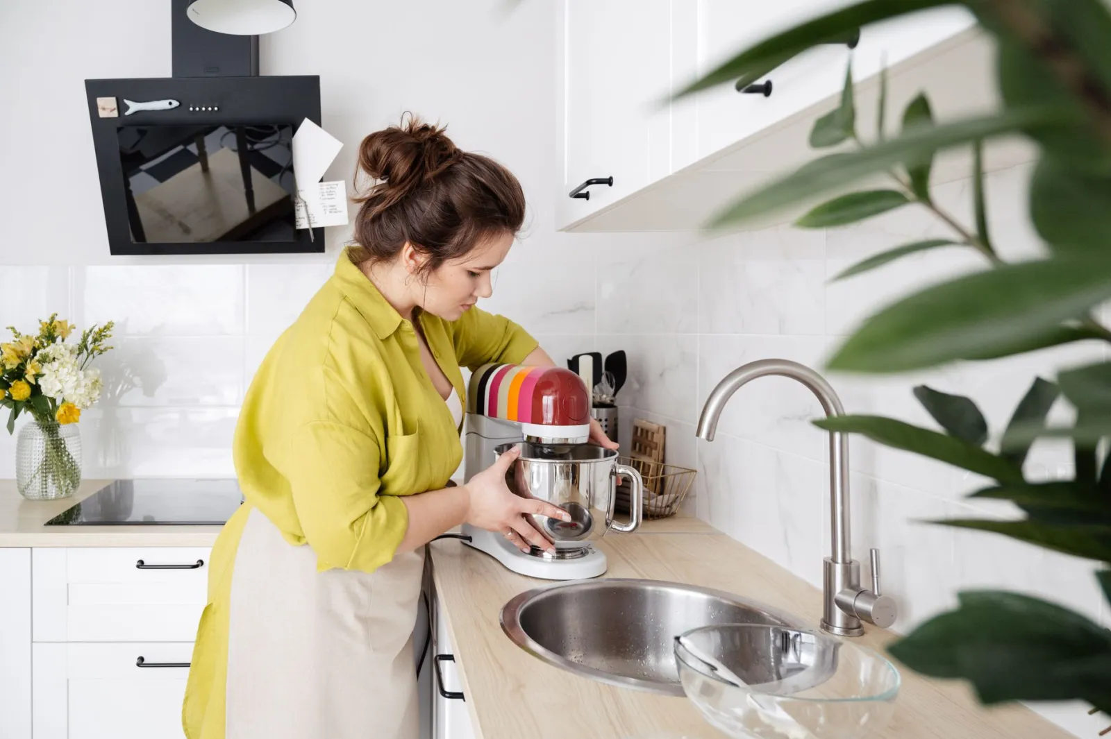 batteur sur socle de cuisine