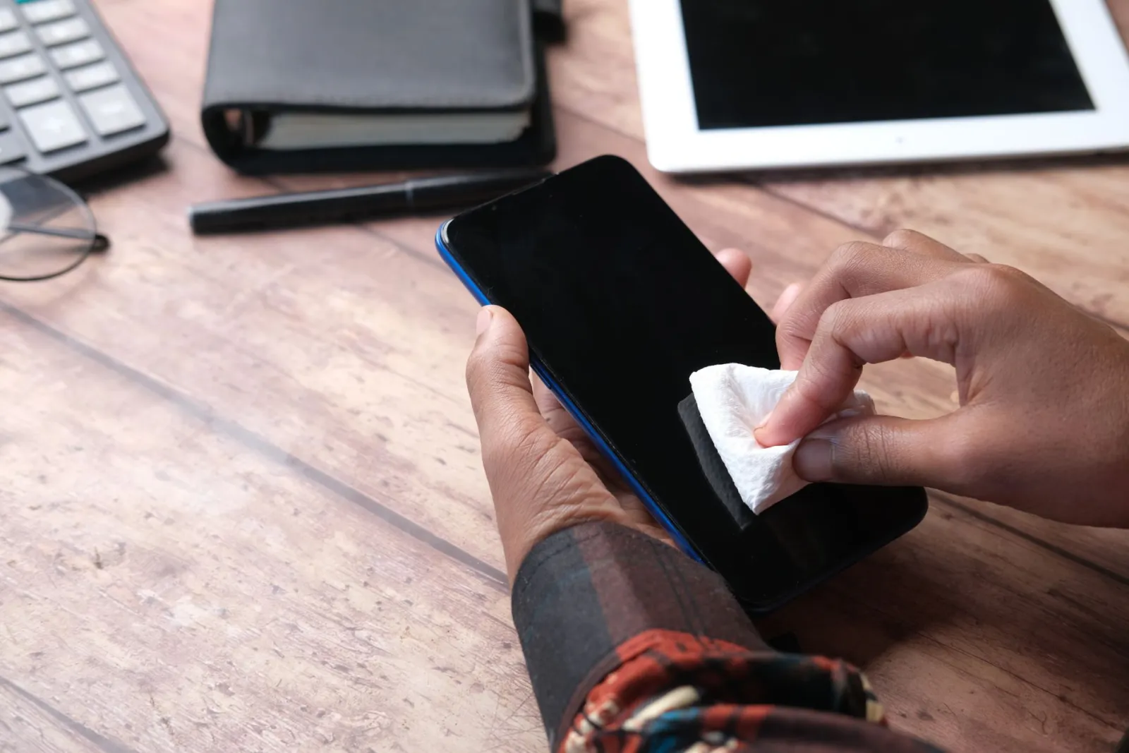 chiffon de nettoyage pour smartphone